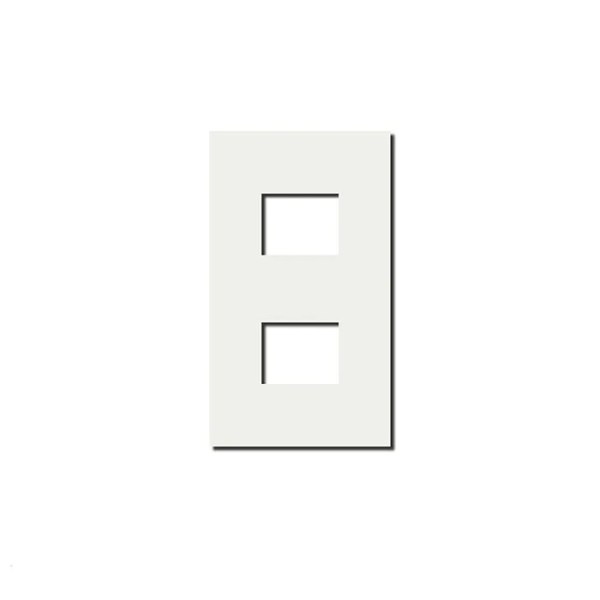 神保電器 2個用面板 消光單色